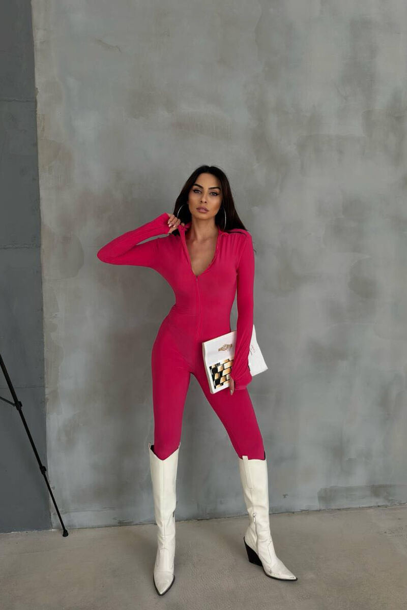 ONE COLOR WOMAN JUMPSUIT FUCHSIA/CIKLAMI - 3