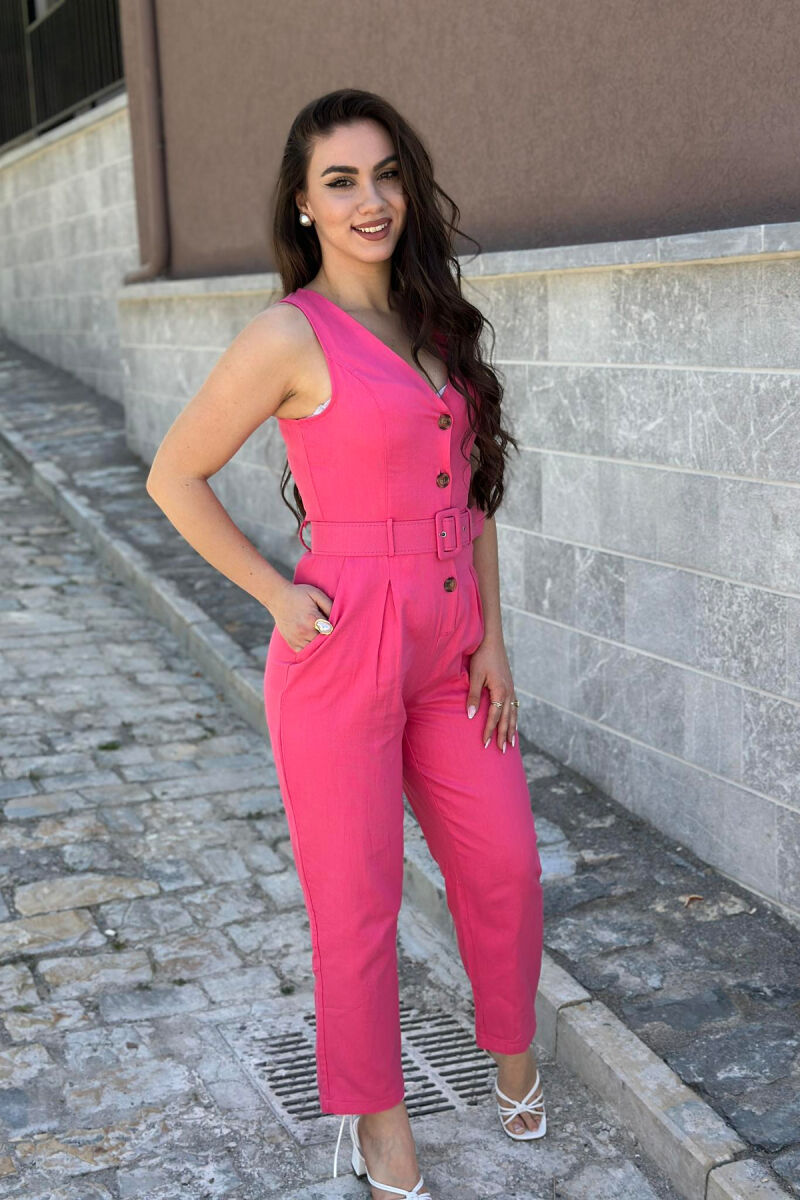 ONE COLOR WOMAN JUMPSUIT PINK/ROZE - 1