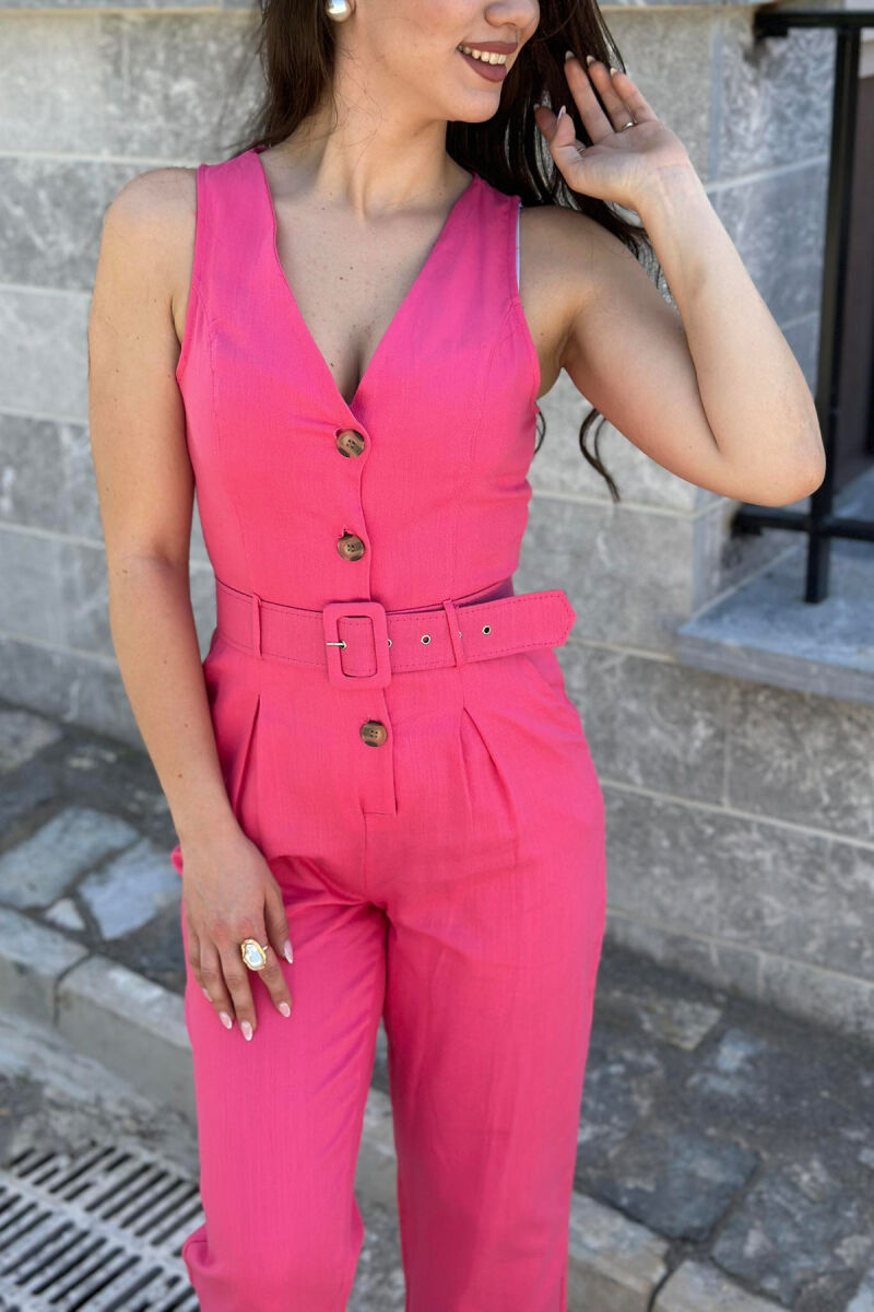 ONE COLOR WOMAN JUMPSUIT PINK/ROZE - 3