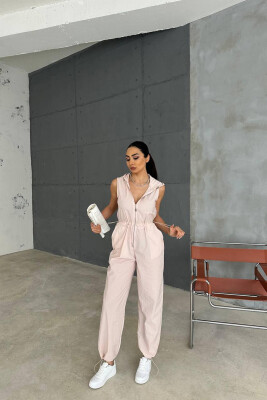 ONE COLOR WOMAN JUMPSUIT POWDER/PUDER 