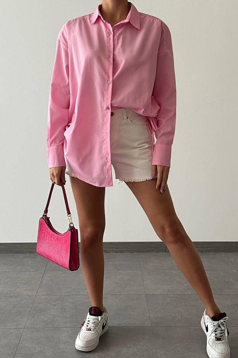 ONE COLOR WOMAN SHIRT BABY PINK/ROZB - 1