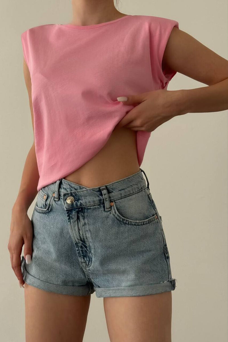 ONE COLOR WOMAN SHIRT PINK/ROZE - 2