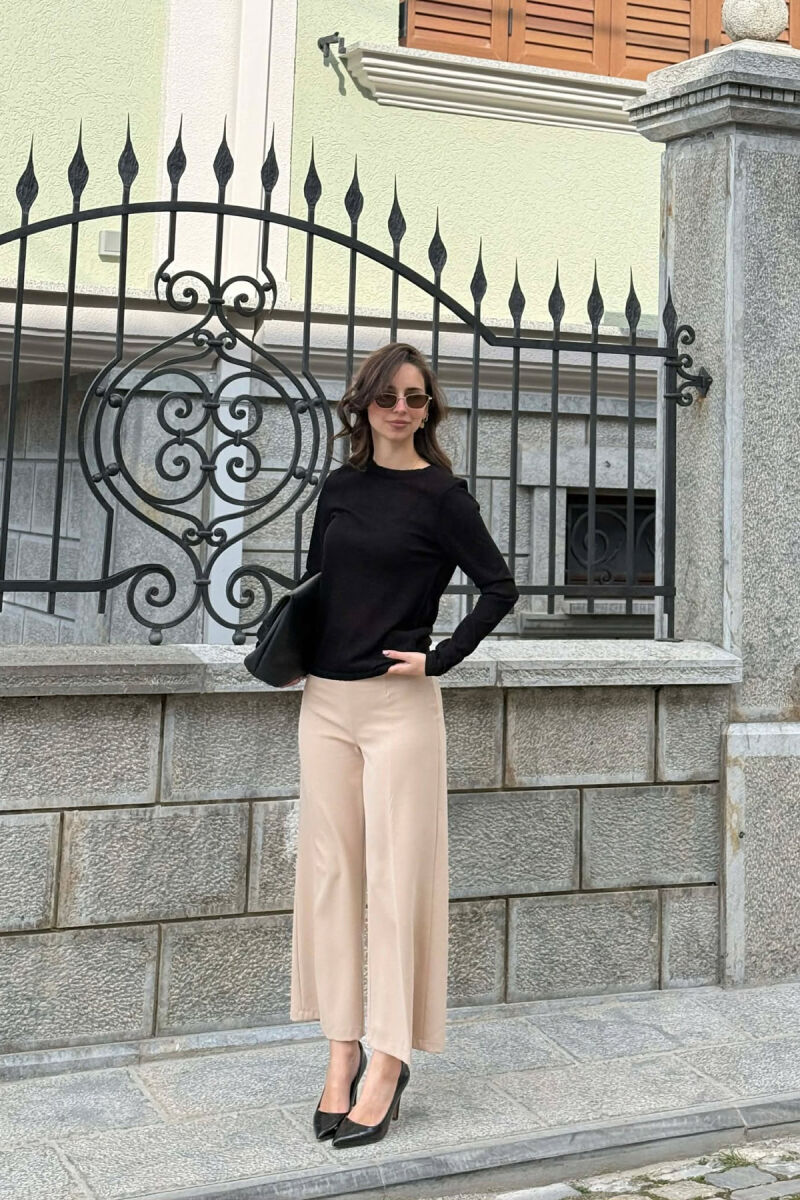 ONE COLOR WOMAN SWEATER BLACK/ E ZEZE - 5