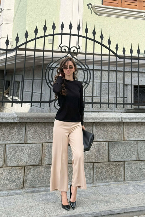 ONE COLOR WOMAN SWEATER BLACK/ E ZEZE 