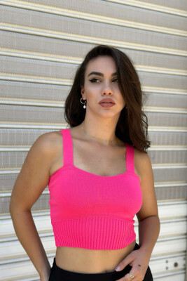 ONE COLOR WOMAN TANK SIMPLE FUCHSIA/CIKLAMI - KLAUDIO FASHION