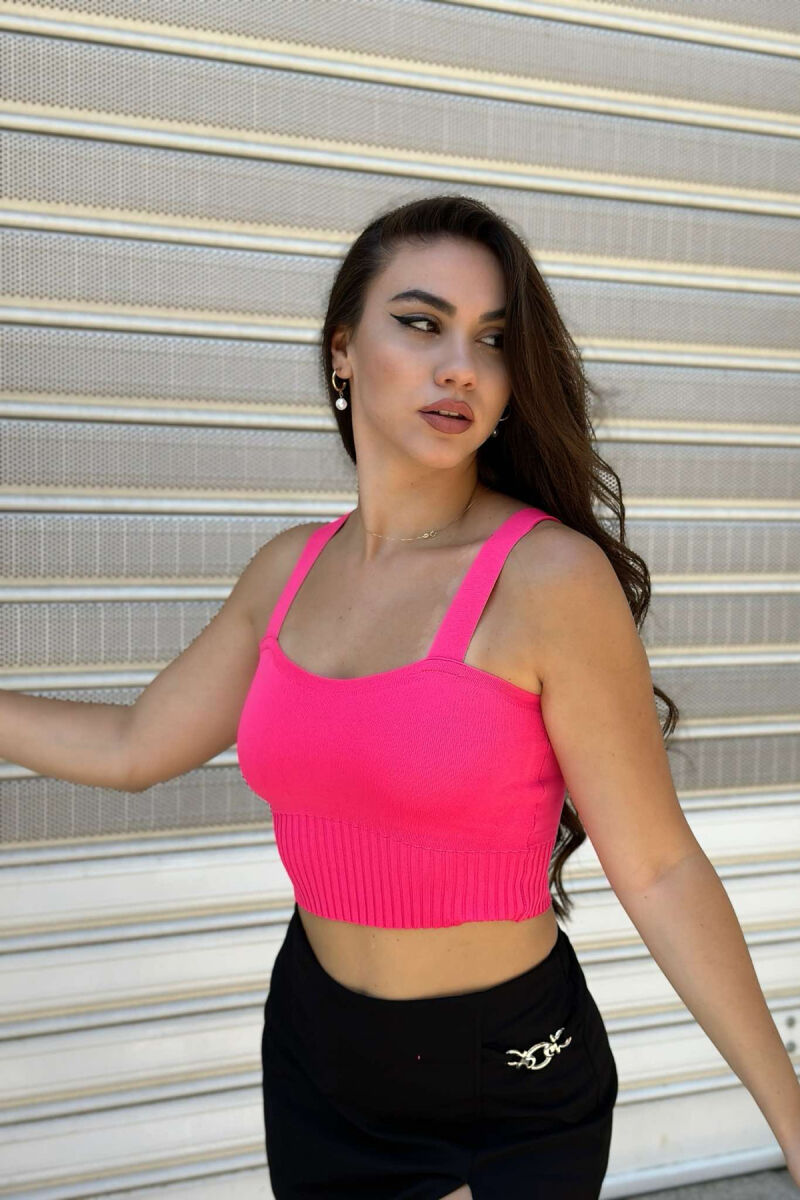 ONE COLOR WOMAN TANK SIMPLE FUCHSIA/CIKLAMI - 2