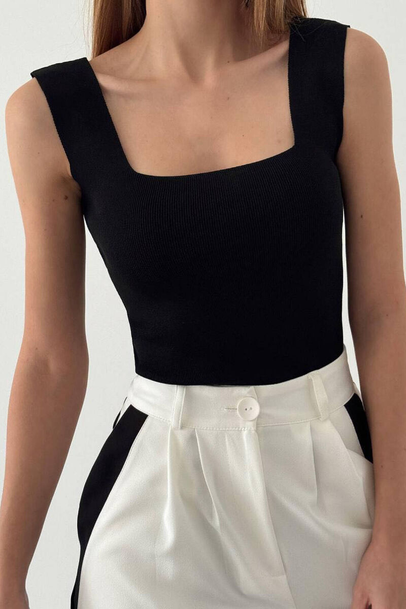 ONE COLOR WOMAN TOP BLACK/ E ZEZE - 1