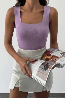 ONE COLOR WOMAN TOP PURPLE/LEJLA 