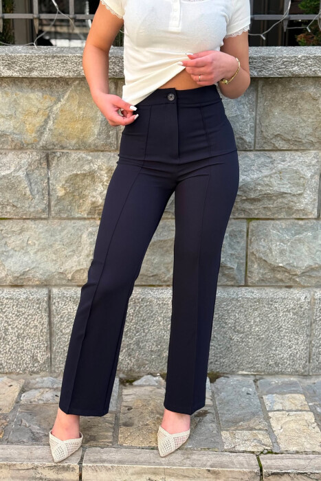 ONE COLOR WOMAN TROUSERS DARK BLUE+BLUE/BLU ERRET+BLU - 2