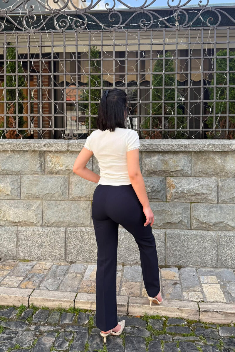 ONE COLOR WOMAN TROUSERS DARK BLUE+BLUE/BLU ERRET+BLU - 3