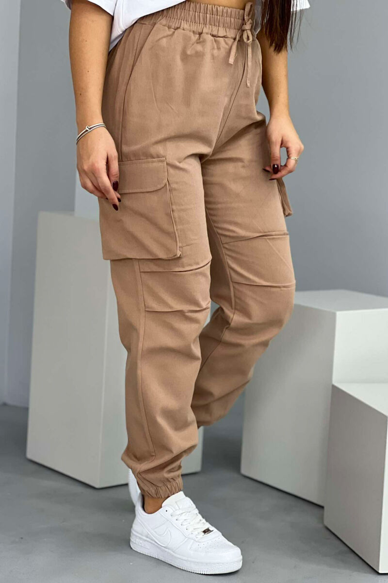 ONE COLOR WOMEN CARGO BROWN/KAFE - 1