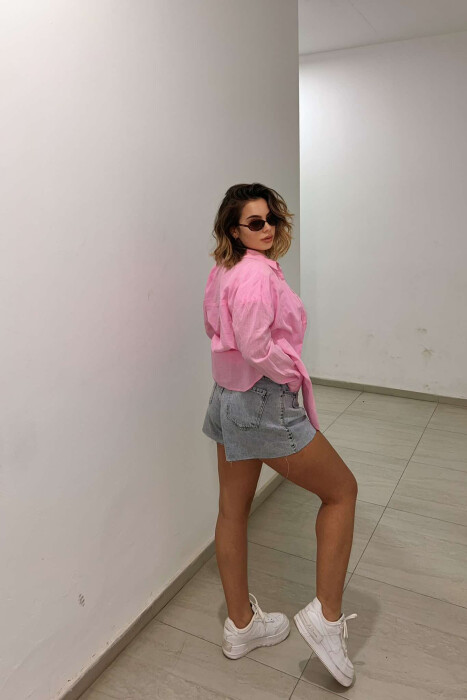 ONE COLOR WOMEN SHORT JEANS LIGHTBLUE/BZ - 2