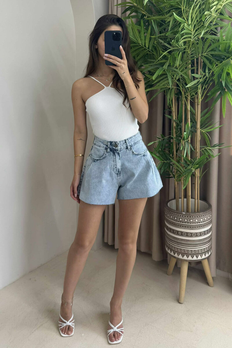 ONE COLOR WOMEN SHORT JEANS LIGHTBLUE/BZ - 3