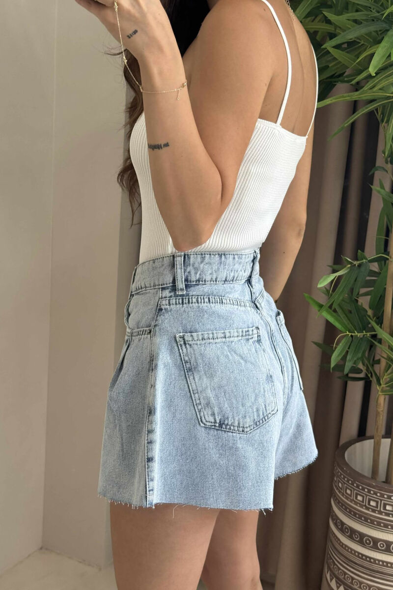 ONE COLOR WOMEN SHORT JEANS LIGHTBLUE/BZ - 5