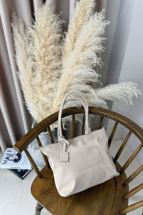 ÇANTE NJE NGJYRESHE ME ZINXHIR PER FEMRA NE NGJYRE BEZHE - 6