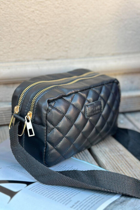 ONE COLOR ZIPPER SMALL WOMAN BAG BLACK/ E ZEZE - 2