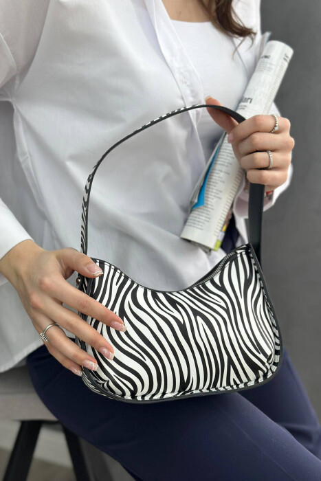 ONE COLOR ZIPPER SMALL WOMAN BAG ZEB/ZEBER - 2