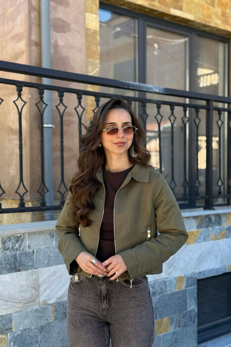 XHAKETE NJE NGJYRESHE ME ZIXHIR PER FEMRA NE NGJYRE JESHILE - KLAUDIO FASHION