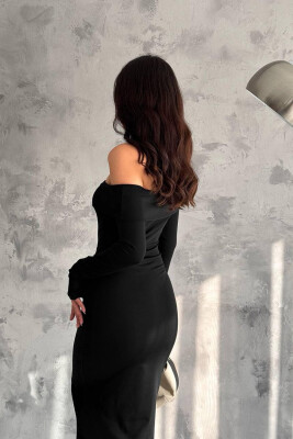 ONE COLORS SIMPLE DRESS BLACK/ E ZEZE - 2