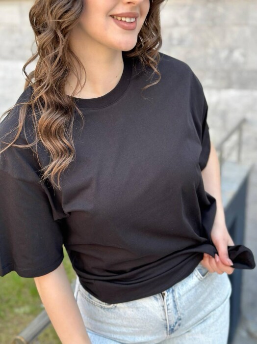 ONE COLORS SIMPLE WOMAN SHIRT BLACK/ E ZEZE - 2