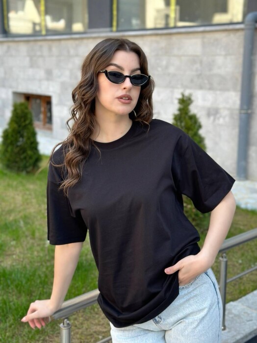 ONE COLORS SIMPLE WOMAN SHIRT BLACK/ E ZEZE - 3