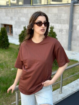 ONE COLORS SIMPLE WOMAN SHIRT BROWN/KAFE 