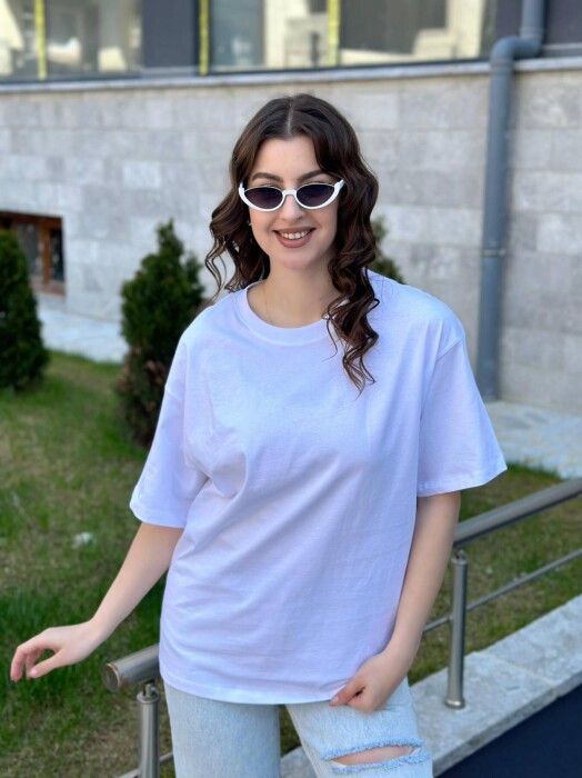 ONE COLORS SIMPLE WOMAN SHIRT WHITE-E BARDHE - 3