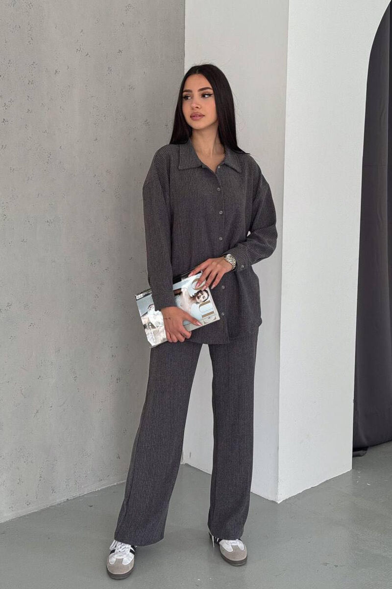 ONE COLORS TWO PIECE WOMAN SET GREY/GRI - 2