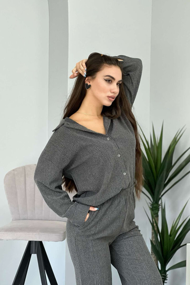 ONE COLORS TWO PIECE WOMAN SET GREY/GRI - 9