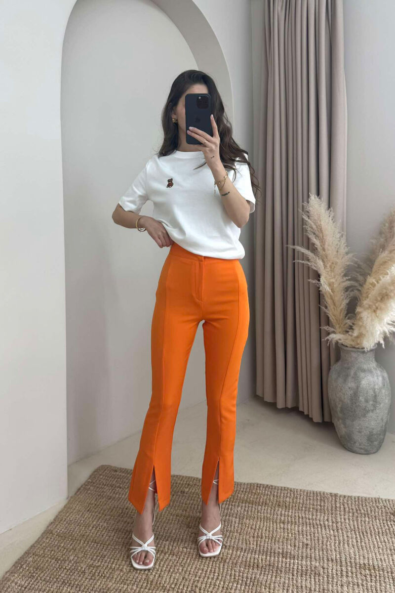 ONE COLOUR WOMAN PANTS ORANGE/PORTOKALLI - 1