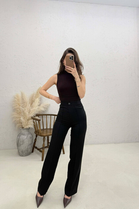 ONE COLOR WOMAN TROUSERS BLACK/ E ZEZE 