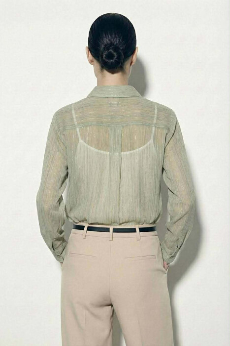 ONE POCKET WOMAN SHIRT MINT/MENTE - 2