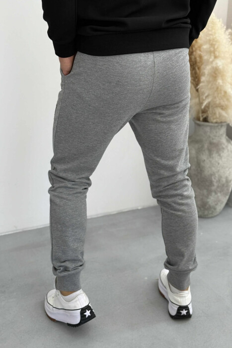 ONE COLOR SIMPLE LOGO MEN JOGGERS GREY/GRI - 3
