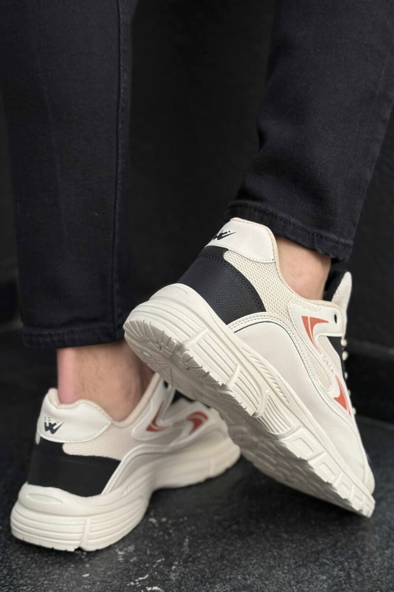 ORCA WRITTING SIMPLE MEN SNEAKERS BLACK-BEIGE/ZEBE - 5