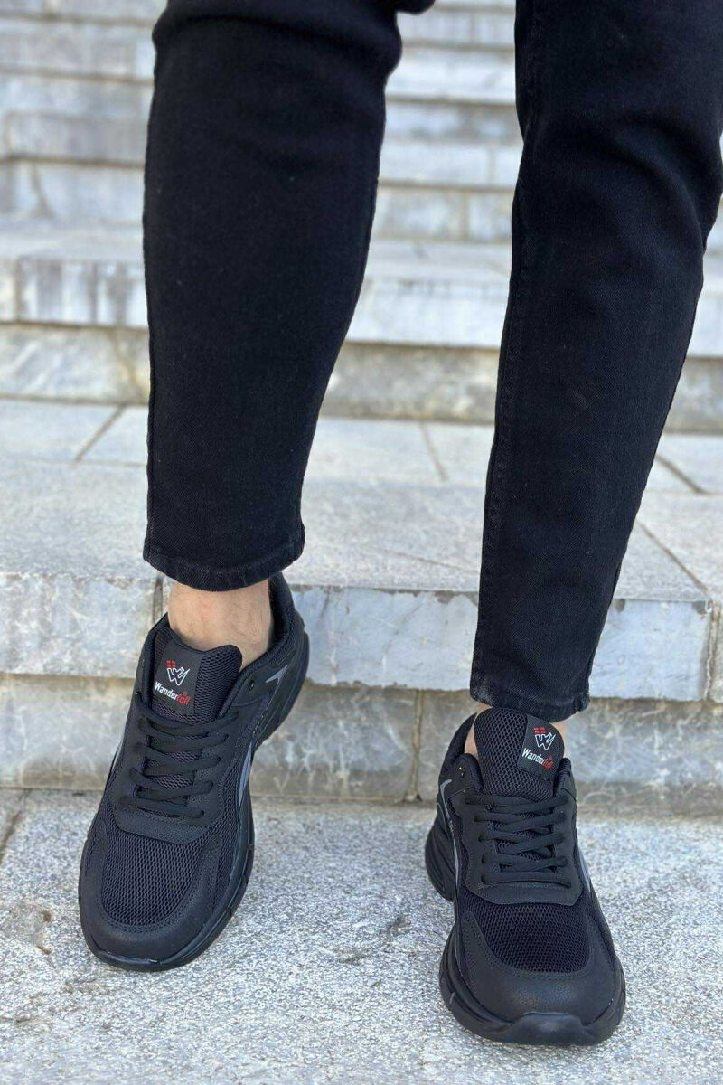 ORCA WRITTING SIMPLE MEN SNEAKERS BLACK/ E ZEZE - 3