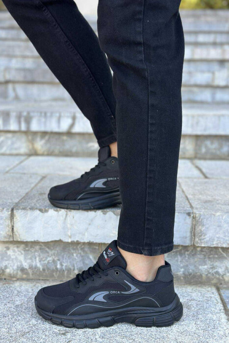 ORCA WRITTING SIMPLE MEN SNEAKERS BLACK/ E ZEZE - 2