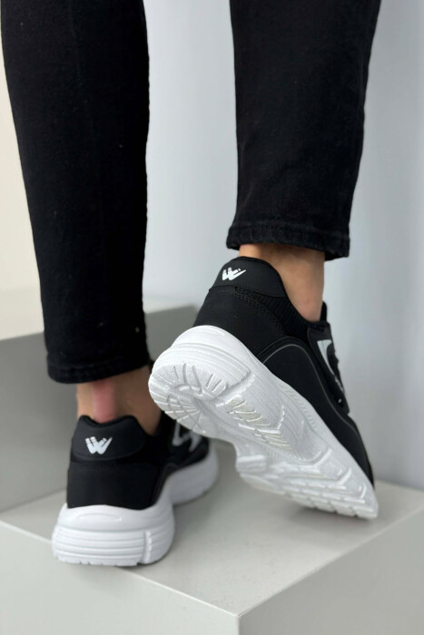 ORCA WRITTING SIMPLE MEN SNEAKERS WHITE-BLACK/BAZE - 3