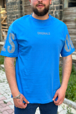 ORIGINALS ONE COLOR COTTON MEN T-SHIRT BLUE/BLU 