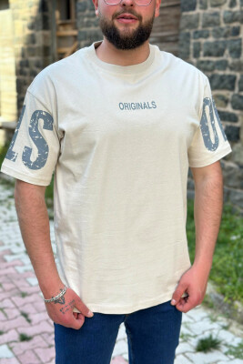 ORIGINALS ONE COLOR COTTON MEN T-SHIRT CREAM/KREM 