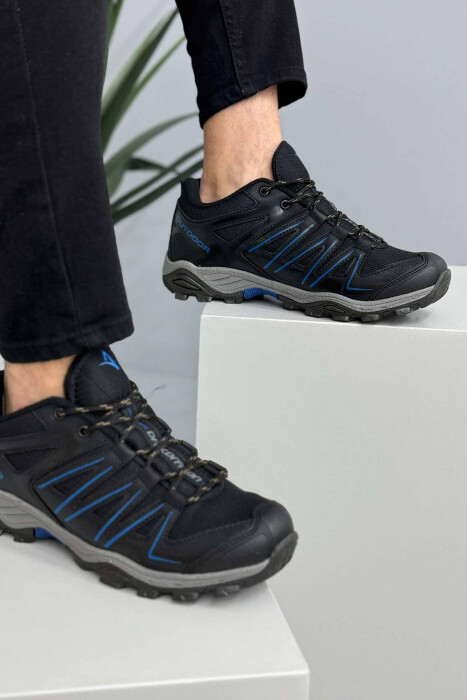 OUTDOOR TRAIL MEN SNEAKERS BLACK-BLUE/ZEBL - 2