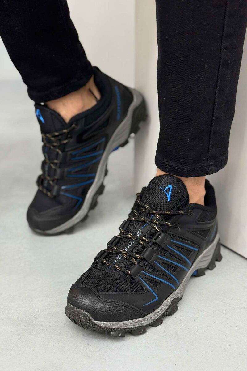 OUTDOOR TRAIL MEN SNEAKERS BLACK-BLUE/ZEBL - 3