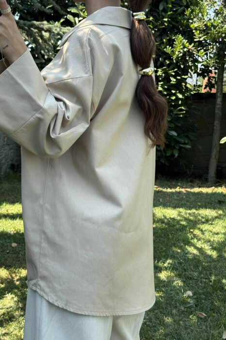 OVERSIZED WOMAN JACKET BEIGE/BEZHE - 6