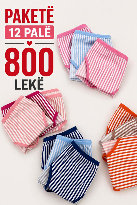 PAKETE 12 PALE MBATHJE ME VIJA PER FEMRA - KLAUDIO FASHION