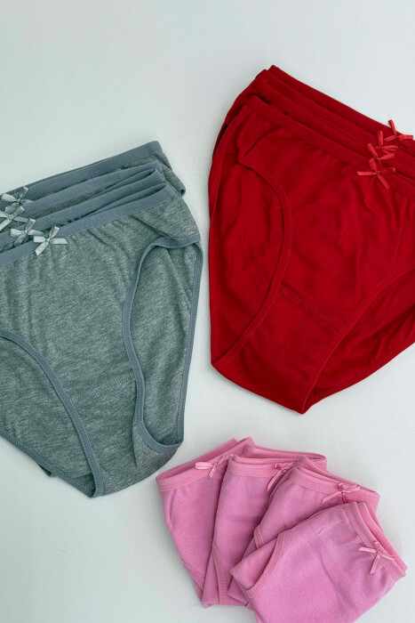 PACK OF 12 PAIR ONE COLOR WOMAN BRIEFS MULTIPLE/SHNGJ - 4