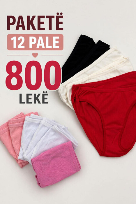 PAKETE 12 PALE MBATHJE TE THJESHTA PER FEMRA - KLAUDIO FASHION