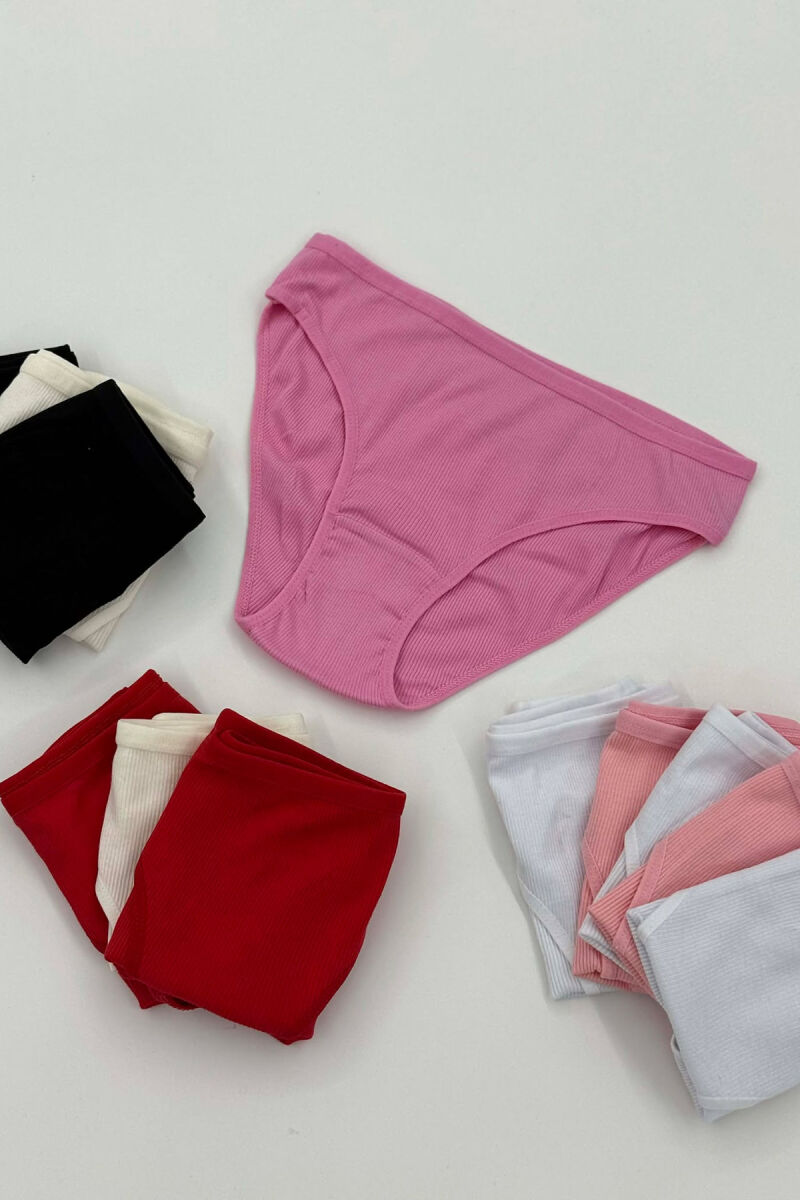 PACK OF 12 PAIR SIMPLE WOMAN BRIEFS MULTIPLE/SHNGJ - 4