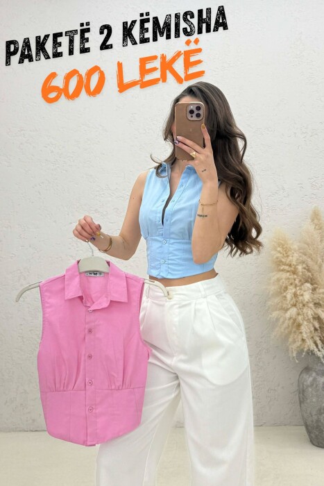 PACK OF 2 PIECES SLEEVELESS WOMAN SHIRT MULTIPLE/SHNGJ - 1