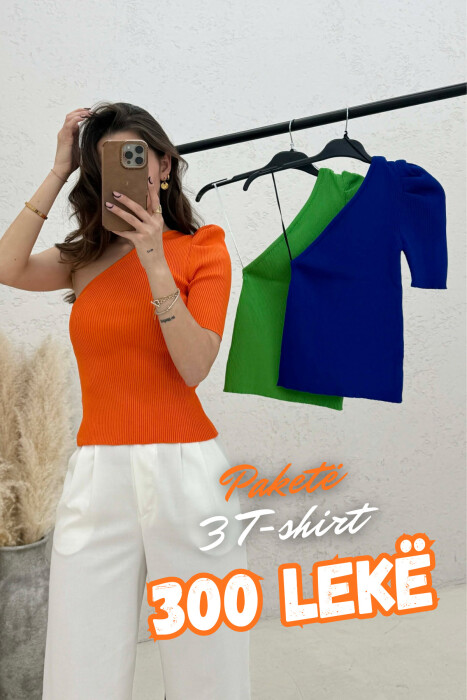 PACK OF 3 PIECES ONE ARM SIMPLE WOMAN TOPS MULTIPLE/SHNGJ - 