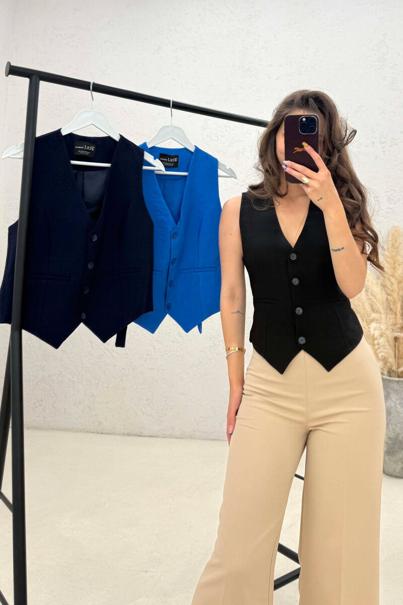 PACK OF 3 PIECES ONE COLOR SIMPLE WOMAN VESTS MULTIPLE/SHNGJ - 3