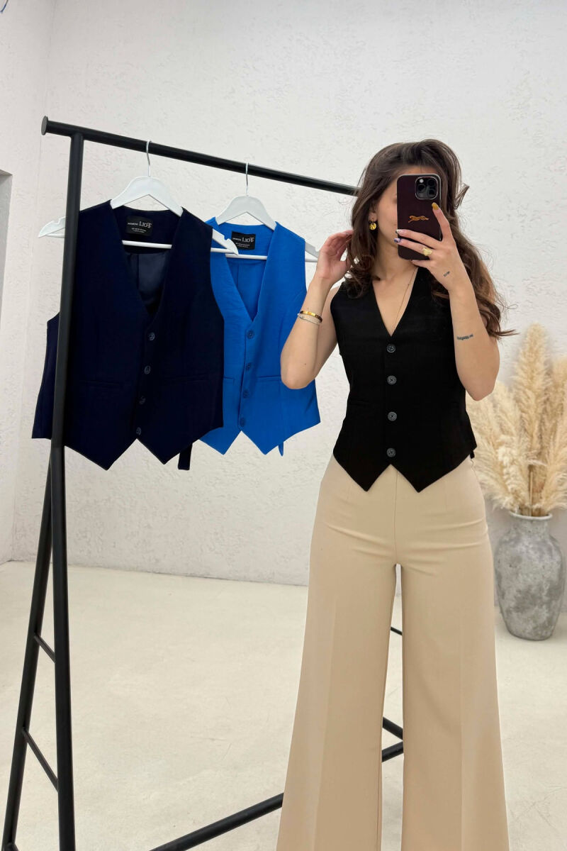 PACK OF 3 PIECES ONE COLOR SIMPLE WOMAN VESTS MULTIPLE/SHNGJ - 4